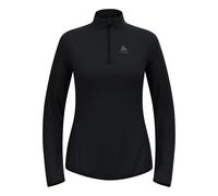 Odlo Zeroweight Warm Mid Layer 1/2 Zip Camicia Da Corsa Donna - Nero