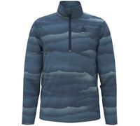 ODLO Zip Roy Kids Graphic - felpa in pile - bambino 128 Blue junior Oeko-Tex 100,Made In Eu,Fair Wear Foundation