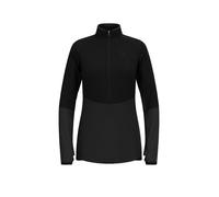 ODLO Zipshirt intimo da donna Descent Ceramiwarm nero | M