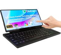 odmenot Estensore portatile da 12,8 pollici per tastiera touch screen con tastiera da gioco silenziosa Display pieghevole Tipo-C USB-A Monitor per desktop Mini PC Laptop MacBook Telefoni Tablet