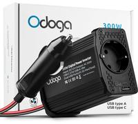 Odoga Inverter 12V 220V Auto, 300W Convertitore - Adattatore Presa Auto a Presa
