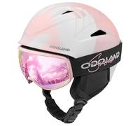 Odoland Kit di Casco Sci con Maschera, Casco Snowboard con Occhiali Sci per Uomini Donne e Giovani Unisex, Antiurto e Antivento, Set di Attrezzatura da Sci per Sport Invernali,MPM