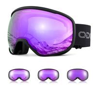 Odoland Occhiali da Sci Fotocromatici per Giornate Soleggiate e Nuvolose Anti Fog Protezione UV Occhiali da Snowboard per Uomini Donne Adulti Giovani Sci Snowboard,BA