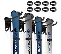 Odoland Portasci a Parete con Tracolla Regolabile da Sci, Supporto da Parete per Portasci da Snowboard per Uso Multiuso, Supporto da Parete per Ripostiglio per Sci da Casa e Garage, Fino a 25 kg