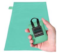 Odoland Stuoia della spiaggia, coperta nana della spiaggia, a prova di spruzzi, stuoia di picnic a prova di sabbia, 70 * 110cm, portatile leggera per il campeggio, picnic, verde chiaro