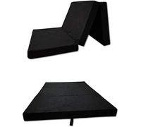Odolplusz Materasso pieghevole compatibile con VW Caddy 3,4,5 | 3 pezzi materasso pieghevole | 120 x 200 cm | dormire in auto (nero)