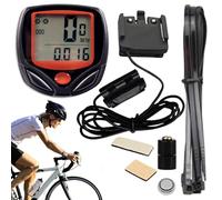 Odometer for Cycling, Waterproof Speedometer, Wired Odometer, LCD Display