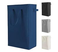 Odonata Cesto portabiancheria sottile con manici, pieghevole, 45 l (blu navy)