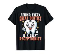Odontoiatria Design grafico Dente carino Receptionist dentale Maglietta