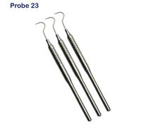 Odontoiatria Esami Kit Sonda 23 Bocca Specchio Manico Heidmann Sinistro Ablatore