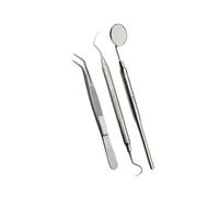 Odontoiatria Esami Kit Sonda 23 Bocca Specchio Manico Heidmann Sinistro Ablatore
