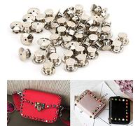 Odorkle Chiusura con Chiusura a Spilla, 50 Clamp/Holder di Sicurezza in Ottone per Targhette con Nome, Cappelli, Cordini, Fermagli in Metallo Dorato con Chiusure a Molla, Ago con Morsetto a Testa