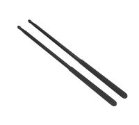 Odorkle Coppia di Bacchette per Batteria in Lega di Alluminio 5A, Manico Antiscivolo, Bacchette per Potenziare la Potenza, per Prestazioni di Allenamento con la Batteria, con Design (BLACK)
