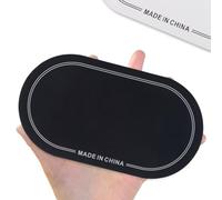 Odorkle Doppio Pedale del Pedale -Cara Patch per la Conservazione del Protettore e una Migliore Tambura di qualità di Protezione per il Suono il Batterista Nero (18x10cm)