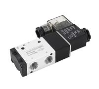 Odorkle Elettrovalvola Pneumatica NPT da 1/4 Pollici Valvola Pneumatica Elettrica a 2 Posizioni e 3 Vie DC12V 4,8 W con Anello di Tenuta Autolubrificante per Controllo della Scatola di Giunzione