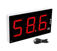 Odorkle Fonometro da Parete, Misuratore di Decibel Digitale con Schermo LCD da 3 Pollici con Promemoria Sonoro e Altoparlante Esterno, per il Monitoraggio del Rumore Nell'aula del Bar KTV