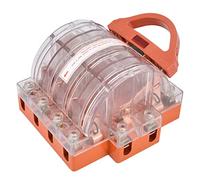 Odorkle Interruttore di Sicurezza per Coltello, Interruttore di | Interruttore di sicurezza per coltello, interruttore di disconnessione in rame ABS resina 4 poli a doppia mandata 100A