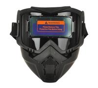 Odorkle Maschera per Saldatura Auto Oscurante, Casco Protettivo Integrale con Luce for Saldatura e Protezione del Viso