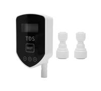 Odorkle Misuratore TDS Inline 0-9990 Ppm ±2% Precisione Display LED | Tester Digitale Dell'acqua, Corpo in ABS, Sistemi per Acquari e Idroponica, Raccordi Rapidi da 3/8 di Pollice, Sotto Lavello
