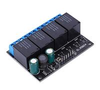 Odorkle Modulo Relè 4 , DC 6-24V Bistabile AutoBloccante Livello Basso | Alloggiamento in Metallo per Automazione Industriale, Capacità di Carico AC 250V/10A, Compatibile con Progetti Arduino