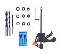 Odorkle per Fori Tascabili 15 Pezzi per Fori Tascabili, Lavorazione del Legno Localizzatore di Maschere per Lavorazione del Legno Localizzatore di Perforazione in Lega Punto di Perforazione