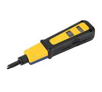 Odorkle Punch Down Tool con Tagliafili in Acciaio per Moduli 110 | Testa in Acciaio, Impugnatura in Plastica, Cablaggio Via Cavo, 110 Moduli, Uso Telefonico, Lama Sostituibile, Regolazione