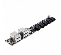 Odorkle Scheda di Espansione di Alimentazione per Stampante 3D PCB Hub | Hub USB PCB della scheda di espansione alimentazione stampante 3D con 4 porte USB A e 4 connettori MX3.0 2x2 pin Modulo