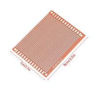 Odorkle Scheda Universale Circuito Stampato Prototipo Single Sided 7 X 9 Cm | Circuito stampato universale prototipo PCB su un lato 7 x 9 cm Scheda di saldatura punto a punto preforata con foro stampato