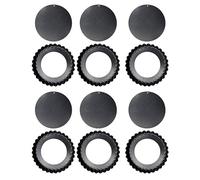 Odorkle Set di 6 Teglie per Crostata in Acciaio Al Carbonio con Fondo Rimovibile, Rivestimento Antiaderente, per, Stampo per soufflé, Piatto per Quiche, Piatto per Torta