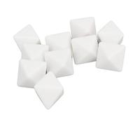 Odorkle Set di Dadi da 20 Pezzi, Set di Dadi Vuoti in Plastica Portatile Fai da Te a 8 Lati per Giochi da Tavolo, Insegnamento del Conteggio di Matematica per Feste