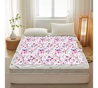 Odot Alèse Imperméable Incontinence, Imprimé Fleur Alèses Lit Absorbante Réutilisable et Lavable pour Adultes Enfant, Protection Lit Matelas Couvre Matelas (Oiseau violet,150x100cm)