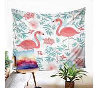 Odot Arazzi da Parete, Fenicotteri Tapestry Wall Arazzo da Parete Arte Murale Adatto Anche Come Tablecloth Telo da Spiaggia Tappeto Yoga Mat Decorazione Domestica (264x224cm,Fenicottero)