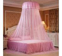 Odot Baldacchino per Letto Bambina, Letto Baldacchino Culla Ereditiera, Morbido e Leggero Tenda Contro le Punture di Zanzara per Lettino, Culla, Decorazione (rosa,65x270cm)