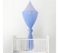 Odot Baldacchino per Letto Bambina, Letto Baldacchino Culla Ereditiera, Morbido e Leggero Tenda Contro le Punture di Zanzara per Lettino, Culla, Decorazione - Paillettes a Stella (cielo blu)