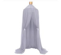 Odot Baldacchino per Letto Bambina, Letto Baldacchino Culla Ereditiera, Morbido e Leggero Tenda Contro le Punture di Zanzara per Lettino, Culla, Decorazione (grigio)