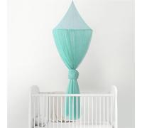 Odot Baldacchino per Letto Bambina, Letto Baldacchino Culla Ereditiera, Morbido e Leggero Tenda Contro le Punture di Zanzara per Lettino, Culla, Decorazione - Paillettes a Stella (verde)