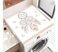 Odot Copri Lavatrice, Copertura per Lavatrice Morbido e Ritagliabile, Coprilavatrice Tappetino in Diatomee Universale, per Lavatrici, Asciugatrici, Cucine, Bagni (Acchiappasogni luna,40x50cm)