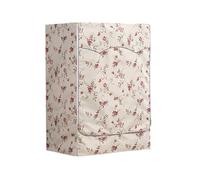Odot Copri Lavatrice Esterni,Coprilavatrice da Esterno Impermeabile, Copertura per Lavatrice e Asciugatrice con Aperture Frontali,Antipolvere Anti Sunlight (Ramo di Rosa,M-capacità 8-10kg)