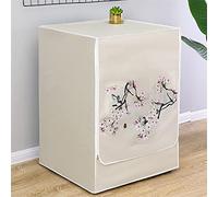 Odot Copri Lavatrice Esterni, Coprilavatrice da Esterno Impermeabile, Copertura per Lavatrice e Asciugatrice con Aperture Frontali, Antipolvere Anti Sunlight Antimacchia (M,Uccello Fiorito)