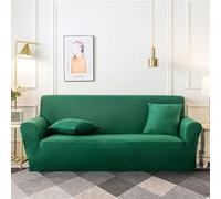 Odot Copridivano 4/3/2/1 Posti, Colore Europeo Unito Copridivano Elasticizzato Universale, Copri Divano AntiGraffio,Copri Divano con Braccioli,Fodera Divano Lavabile Antiscivolo (3 posti,Verde)