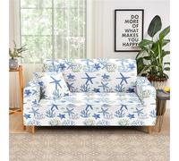 Odot Copridivano 4/3/2/1 Posti Elasticizzato, Stile stella Marina Copridivano Elasticizzato Universale, Copri Divano Antigraffio, Copri Divano con Braccioli Lavabile Antiscivolo (Colorato,3 posti)