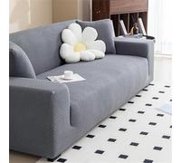 Odot Copridivano 4/3/2/1 Posti, Jacquard a Spina di Pesce Copridivano Elasticizzato Universale, Copri Divano AntiGraffio, Copri Divano con Braccioli, Fodera Divano Lavabile (3 posti,Grigio)