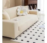 Odot Copridivano 4/3/2/1 Posti, Jacquard a Spina di Pesce Copridivano Elasticizzato Universale, Copri Divano AntiGraffio, Copri Divano con Braccioli, Fodera Divano Lavabile (3 posti,Beige)