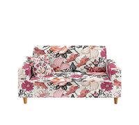 Odot Copridivano 4/3/2/1 Posti,Stampa Floreale Fresca Copridivano Elasticizzato Universale, Copri Divano AntiGraffio, Copri Divano con Braccioli, Fodera Divano Lavabile (3 Posti,Fiore)