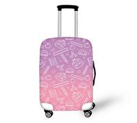 Odot Coprivaligia Alta Elasticità in Poliestere e Spandex,Protezione Antipolvere & Antigraffio per Bagaglio Cabina e Stiva, Stampato Materia (Rosa,M)