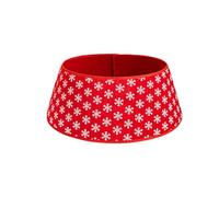 Odot Gonne per Albero di Natale 120-150cm, Copri Base per Albero di Tessuto di Peluche per la Base dell'Albero Decorativa per Alberi Artificiali di Medie Dimensioni (XH25 Rosso,55x72x24cm)