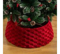 Odot Gonne per Albero di Natale 120-150cm, Copri Base per Albero di Tessuto di Peluche per la Base dell'Albero Decorativa per Alberi Artificiali di Medie Dimensioni (Stile 4,40x60x20cm)