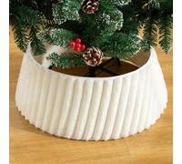 Odot Gonne per Albero di Natale 120-150cm, Copri Base per Albero di Tessuto di Peluche per la Base dell'Albero Decorativa per Alberi Artificiali di Medie Dimensioni (Stile 1,40x60x20cm)