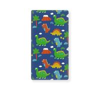 Odot Lenzuolo 130x70cm con Angoli per Lettino Bambino, Motivo Dinosauro Lenzuola Carrozzina Lenzuola da Lettino Neonato Lenzuola per Culla per Bambine e Ragazzi (Albero di cocco)