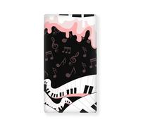 Odot Lenzuolo 130x70cm con Angoli per Lettino Bambino, Motivo Nota Musicale Lenzuola Carrozzina Lenzuola da Lettino Neonato Morbido Lenzuola per Culla per Bambine e Ragazzi (Rosa pallido)